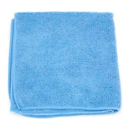 Microworks Microfiber Towel 12in X 12in 220GSM, Blue 12 Towels/Pack -